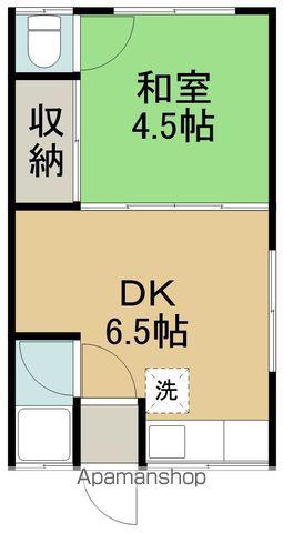 セントラルハイツ北浜町(1DK/1階)の間取り写真