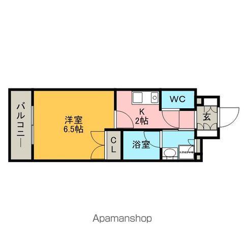 グランアベニュー名駅(1K/2階)の間取り写真