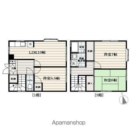 奥羽本線 山形駅 バス乗車時間：6分 南高前バス停で下車 徒歩22分 2階建 築24年(3LDK)の間取り写真