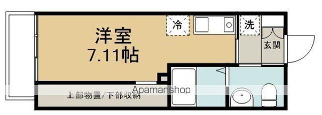 パディーⅠ(ワンルーム/1階)の間取り写真