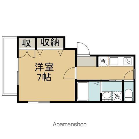 ナショナルステージ(1K/3階)の間取り写真