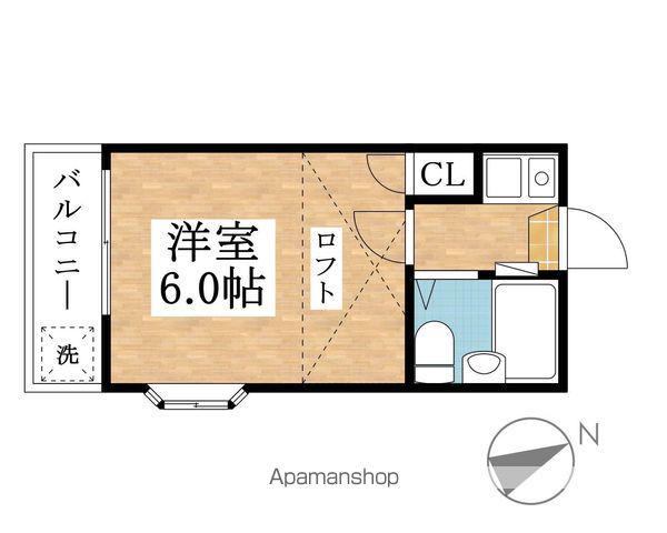 ACT江南(1K/2階)の間取り写真