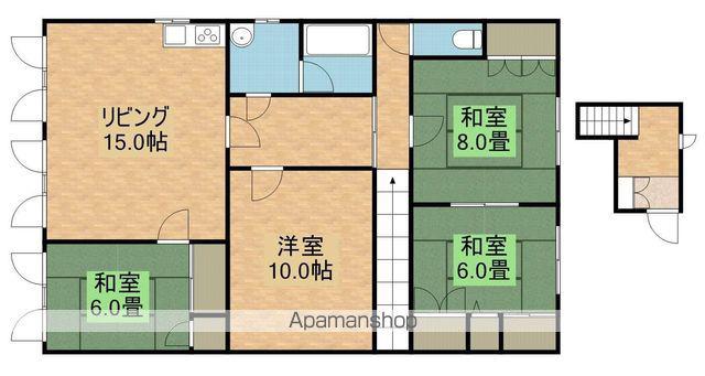 大曲南ヶ丘(4LDK/3階)の間取り写真
