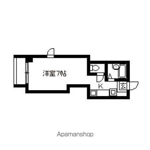 宮崎ビル(ワンルーム/9階)の間取り写真