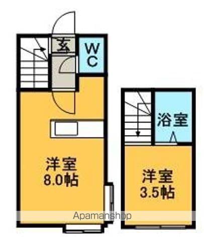 コンフォートM(1DK/1階)の間取り写真