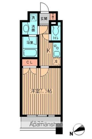 KDXレジデンス神楽坂(1K/3階)の間取り写真