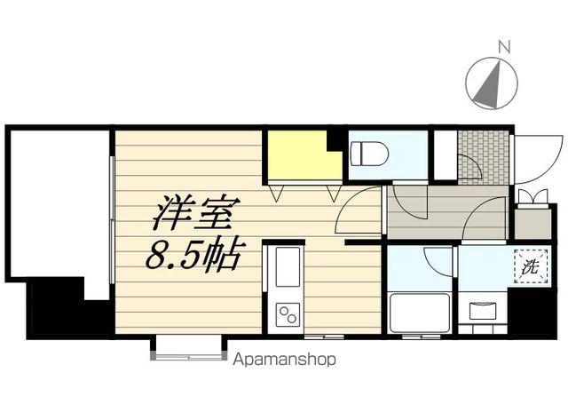 レジディア警固(1K/7階)の間取り写真