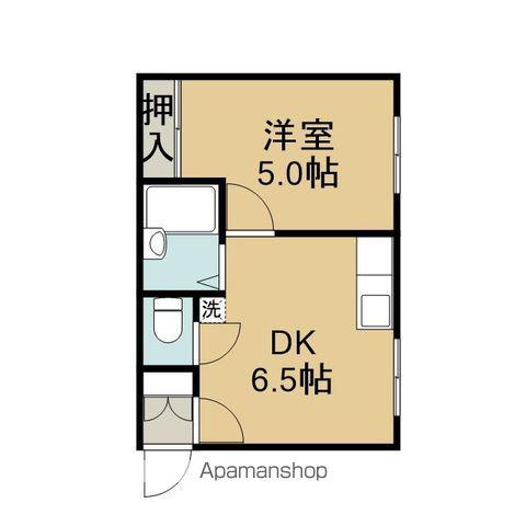 ジェーハイツ千歳住吉Ⅰ(1DK/2階)の間取り写真