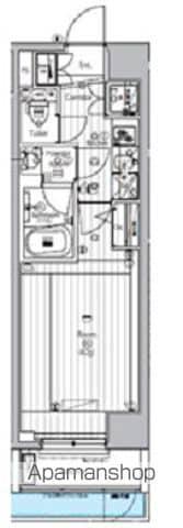 プレミアムキューブG上野(1K/1階)の間取り写真