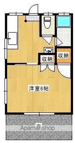 コーポ上村(1K/1階)の間取り写真