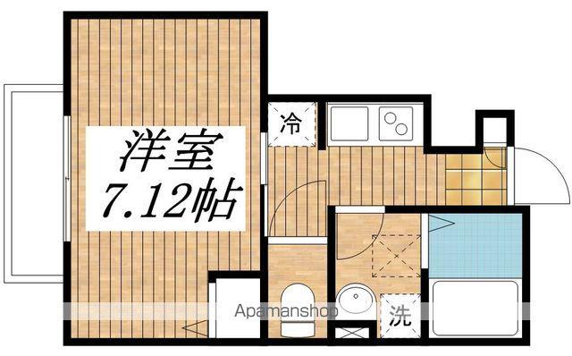 セジュール(1K/1階)の間取り写真