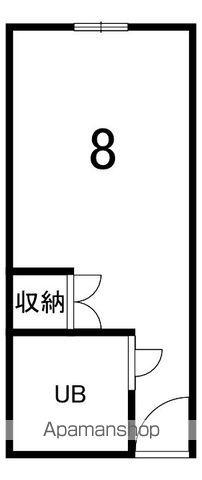 鳳乃舞雄飛が丘(ワンルーム/4階)の間取り写真