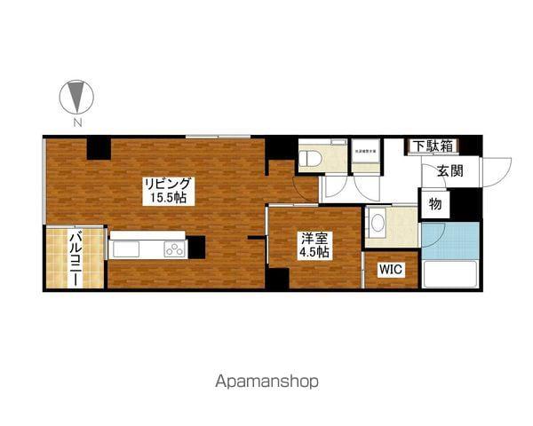 GKレジデンス(1LDK/4階)の間取り写真