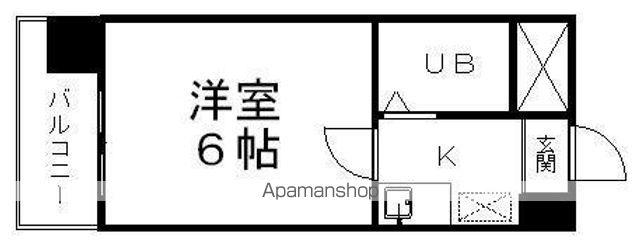 ベルシティ苦竹(1K/3階)の間取り写真