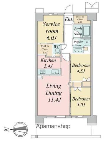 トラープランド蒼麗館(2SLDK/2階)の間取り写真