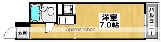 サンハイツ山之内(1K/5階)の間取り写真