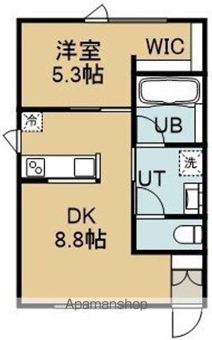 CITY FIRST(1DK/1階)の間取り写真