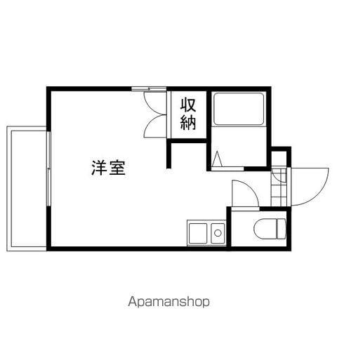アール2ビル(ワンルーム/4階)の間取り写真