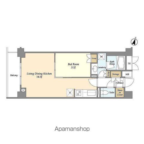 BLESS中野弥生町(1LDK/3階)の間取り写真