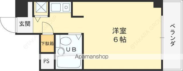 PAL東花園(ワンルーム/5階)の間取り写真