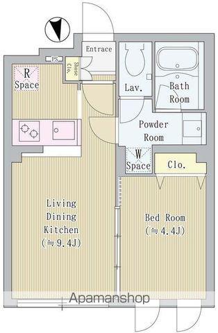 ヴィスターリ目白(1LDK/2階)の間取り写真