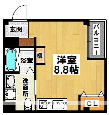 エヌエムキャラントシス(ワンルーム/2階)の間取り写真