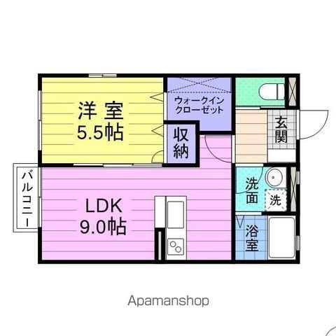リブレスト(1LDK/1階)の間取り写真
