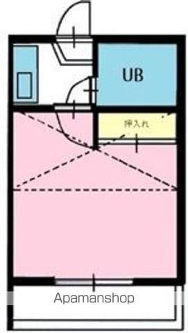 ベルエアー高幡不動(1K/2階)の間取り写真