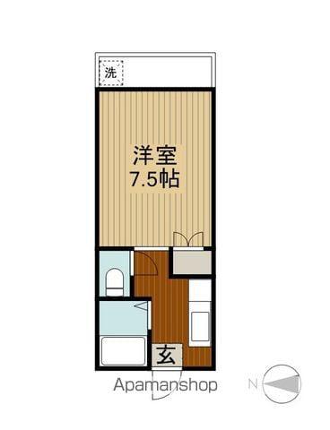 エスペランサ(1K/3階)の間取り写真