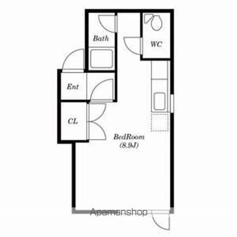 PLAZA IN 374(ワンルーム/2階)の間取り写真