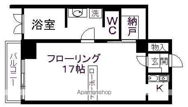 スクウェア・エス(1K/5階)の間取り写真