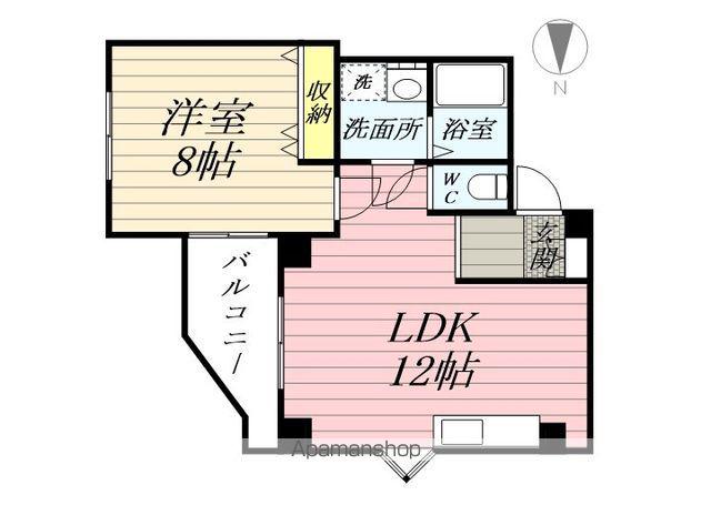 リッツコート(1LDK/4階)の間取り写真