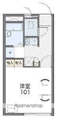 レオパレスエルパセオⅢ(1K/2階)の間取り写真