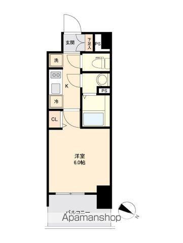 アステリ鶴舞トゥリア(1K/7階)の間取り写真