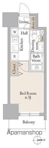 ルネフラッツ庄内通駅前(1K/7階)の間取り写真