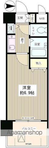 パークヒルズ落合(ワンルーム/4階)の間取り写真