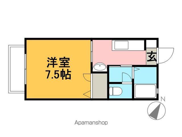 シャトーY(1K/2階)の間取り写真