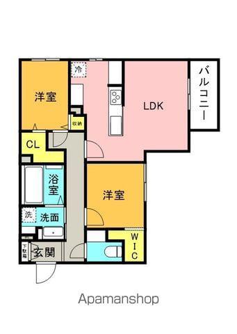 LEIALII511(2LDK/3階)の間取り写真