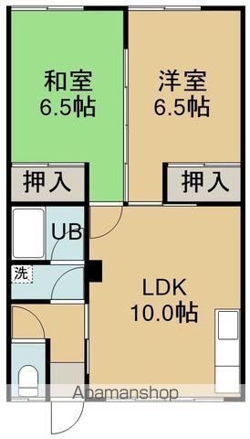 クニハイツ(2LDK/1階)の間取り写真