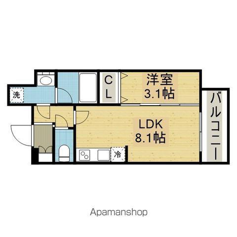 C.COLORⅢ(1LDK/4階)の間取り写真