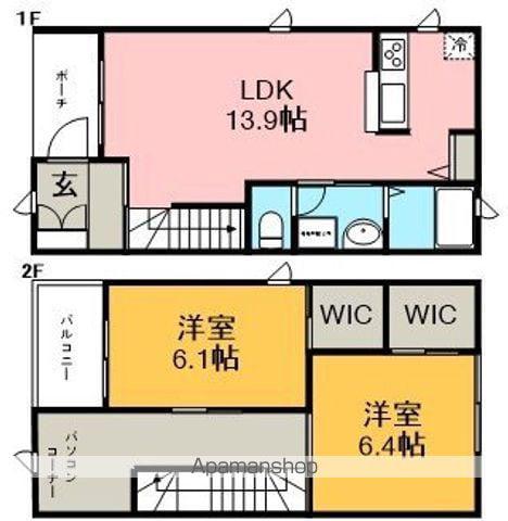 プルミエレタージュＣ棟(2LDK)の間取り写真