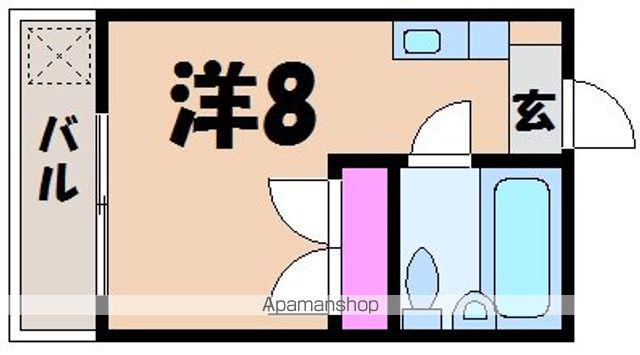 カーサジューロ(ワンルーム/1階)の間取り写真