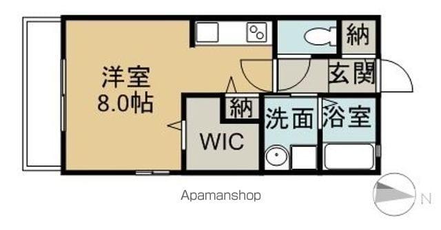 セレマメゾンⅡ(1K/1階)の間取り写真