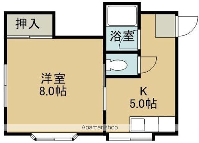 ニューサンライズ(1K/1階)の間取り写真