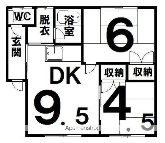 宮部マンション(2DK/2階)の間取り写真