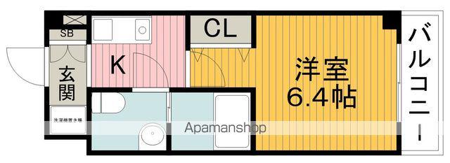 エクセル豊中北(1K/4階)の間取り写真