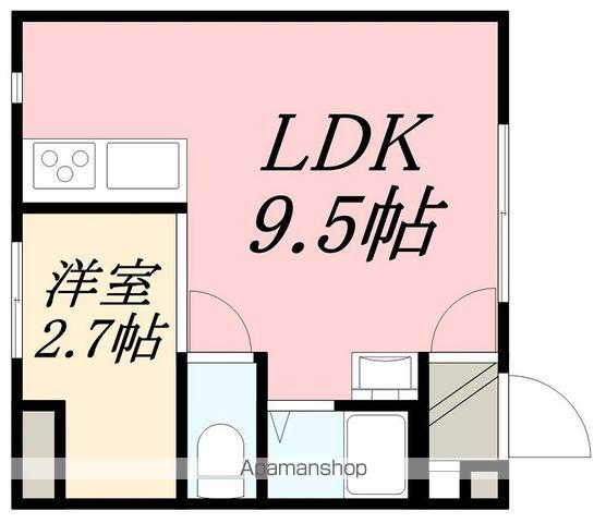 エスポワフチュールⅢ(1LDK/2階)の間取り写真
