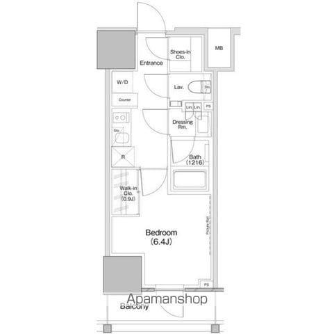 ザ・パークハビオ板橋区役所前(1K/10階)の間取り写真