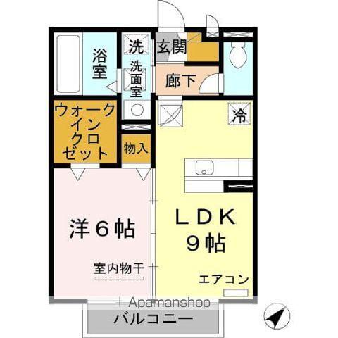 レセンテ光洋(1LDK/1階)の間取り写真