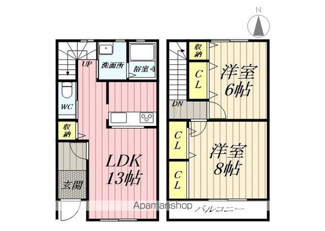 ラウナハレ(2LDK)の間取り写真
